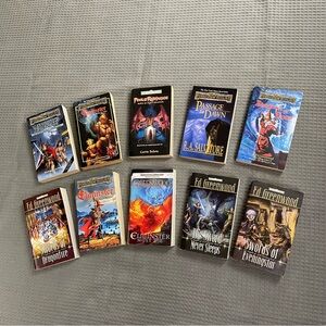 Forgotten Realms Paperback Book Lot Of 10 D&D Greenwood Knights Of Myth Drannor